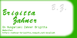 brigitta zahner business card